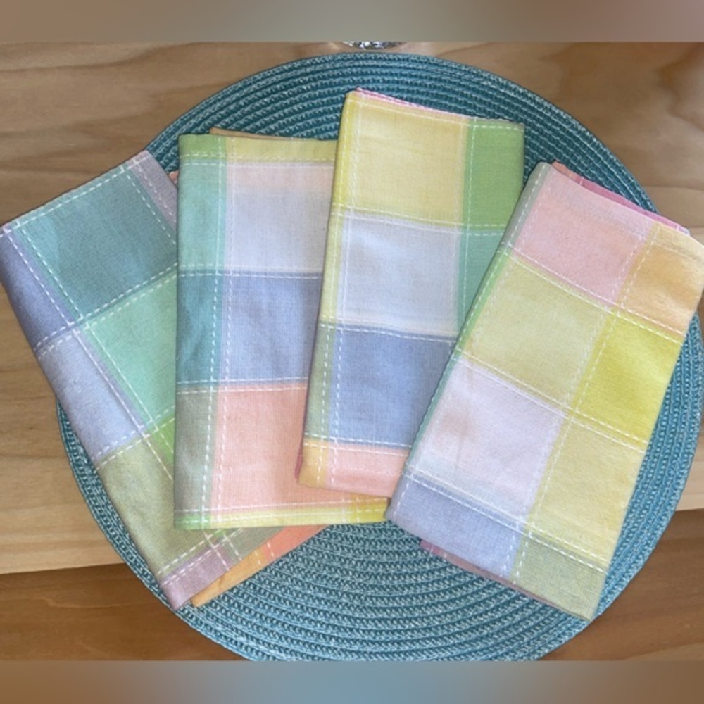 Hazel/Atlas Vintage NEW Napkins Set Of 4